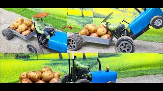 diy tractor agriculture potato farming | new science project @bgcreator1111