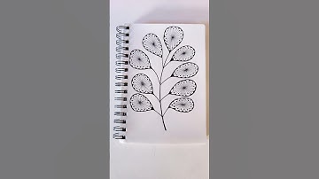Simple zentangle art #shorts #ytshorts #zentangleart #viralshorts #art