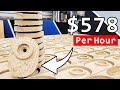 Homebased cnc woodworking business full production run