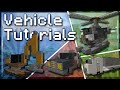 How To Build VEHICLES in Minecraft! (Tutorial) [Helicopter / Digger / Lorry / Car]