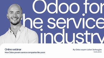 Webinar replay: Odoo for Service Companies