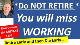 I love my job so I should continue to work right?  Can I retire?  Retirement planning.