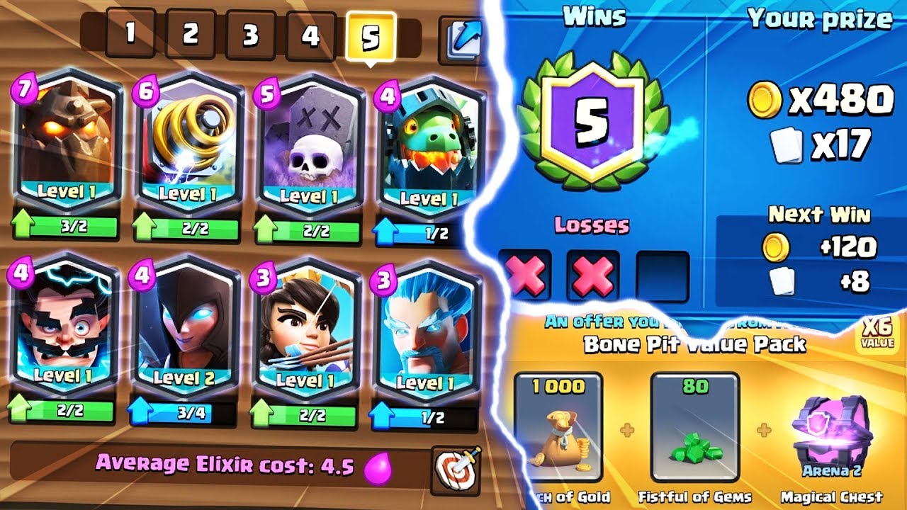 WYGRANY CHALLENGE SAMYMI LEGENDAMI?! + OFERTA GABI! | Clash Royale polska hd