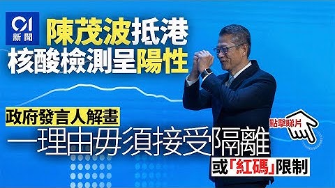 陈茂波免隔离之谜解开　核酸检测阳性但符合康复个案情况｜01新闻 - 天天要闻