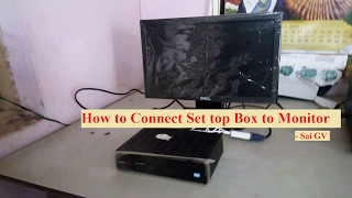 This video shows how to connect tatasky set top box your monitor. so
that we can use our monitor as television (tv) by connecting external
speakers. ...