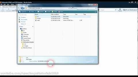 Web Design - Complete HTML5 and CSS3 minimalist template (Part 1/7)