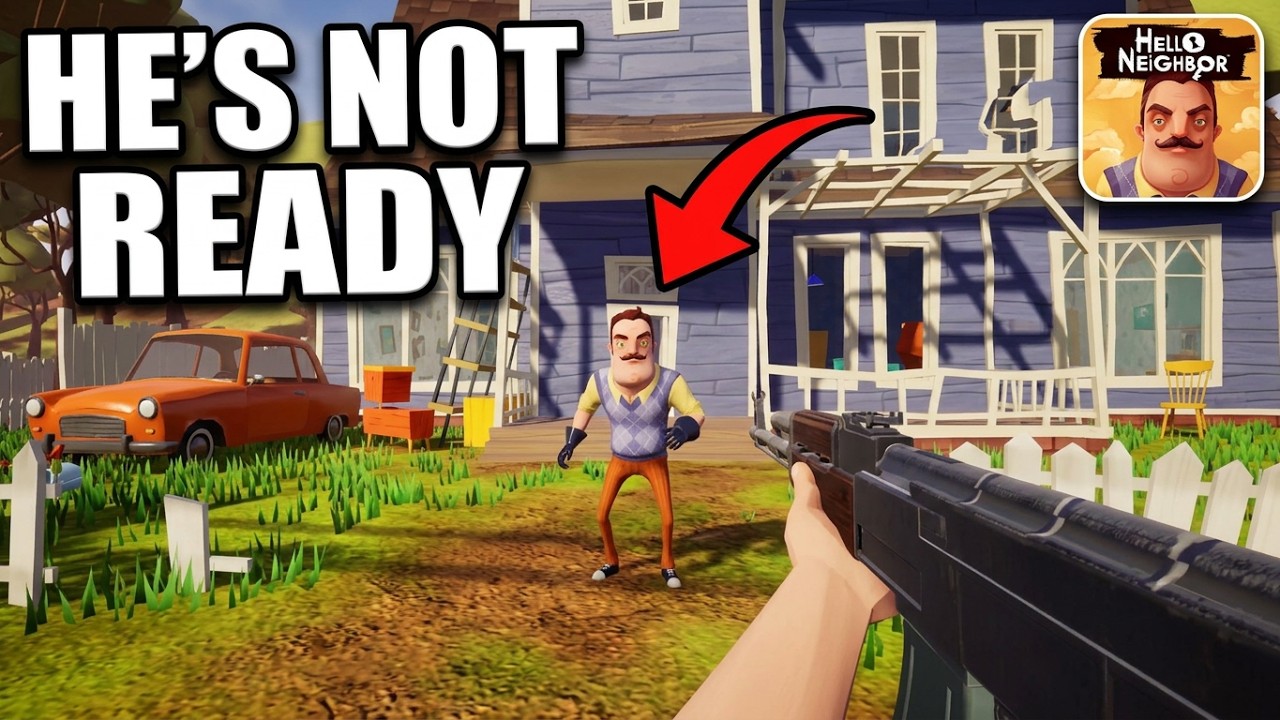 Hello Neighbor BUT with GUNS! - YouTube