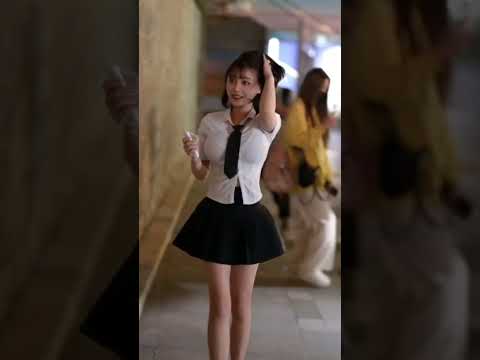 Asian sexy beautiful girl, sexy, long legs, stockings, short skirt #234