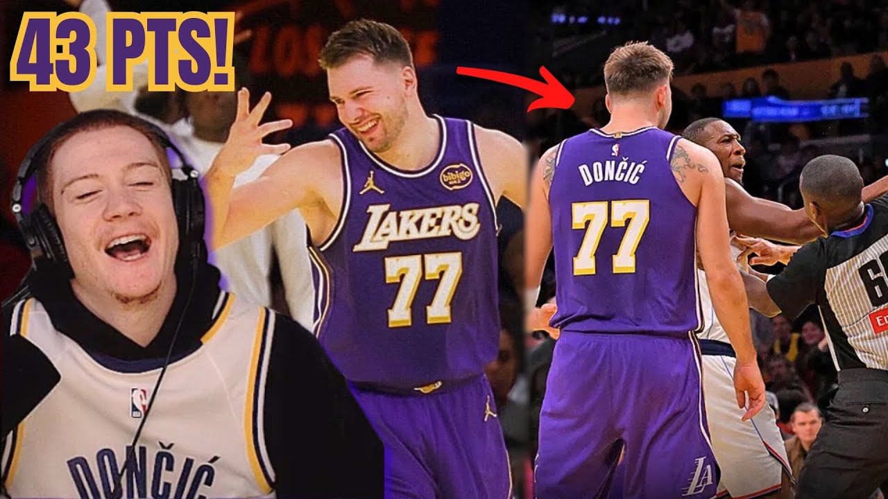 Лука 43 очка! Разбор/реакция на матч «Лейкерс» против «Клипперс»!