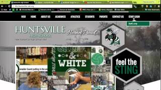 Logging Into Huntsville Intermediate, Mance Park Middle School or Huntsville High School Website