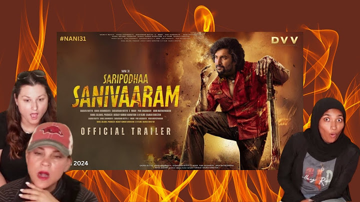 Americans' react to Saripodhaa Sanivaaram - Official Trailer | Nani | Priyanka Mohan | Vivek Athreya