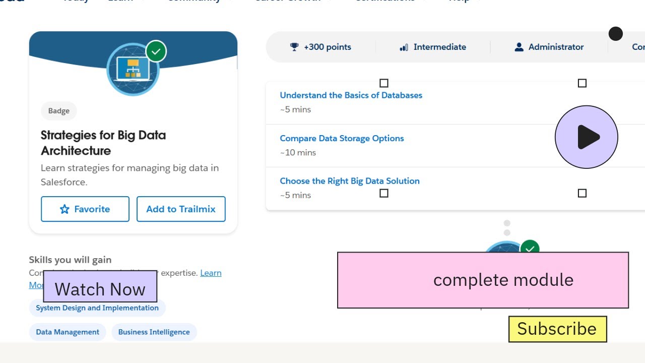 Module In Salesforce Strategies for Big Data Architecture | COMPLETE MODULE | #salesforce ...