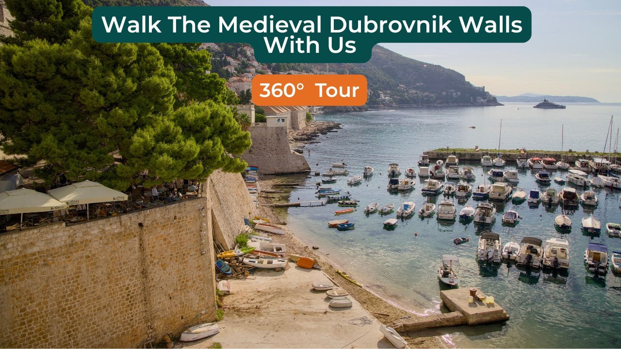 Знаменитые стены Дубровника 360° тур