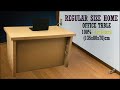 DIY Cardboard Office Table || Large Size Cardboard Table