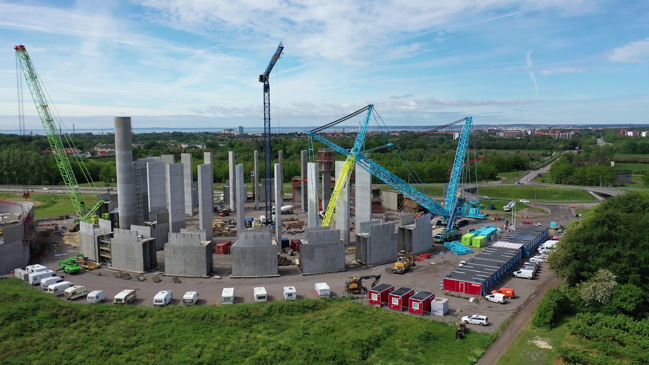 Vattentornet 31a maj 2019, strax innan lyften.