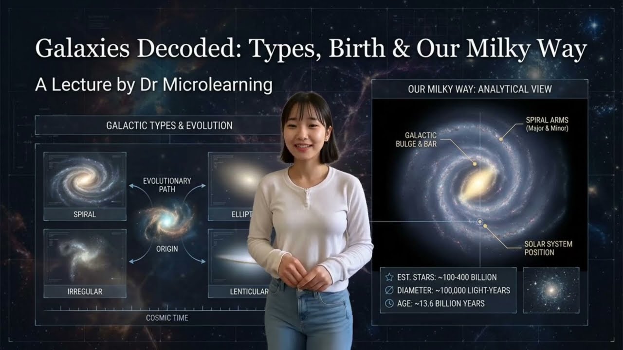 Галактики в декодированном виде — типы, происхождение и наша Млечная Галактика (6 минут)