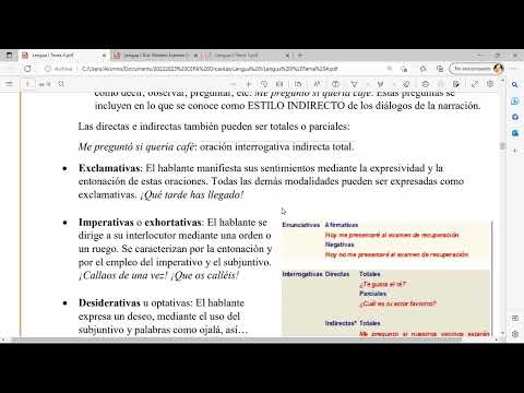 Clasificación oraciones según