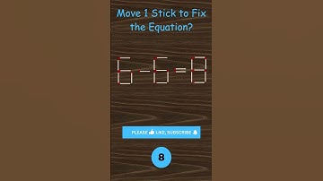 More You Think, More Complex It is 🤪: Move 1 Matchstick To Solve The Equation