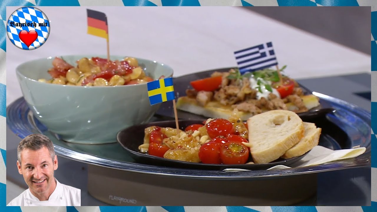 Christian Henze - Eiersalat mit Bacon / Gyros Toast / Marinierter Parmesan mit Kirschtomaten