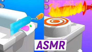 ASMR SLICING game all levels mobile level 3