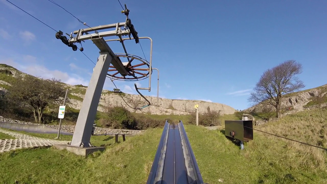 Llandudno Toboggan Run Fast/Superb Music. New Year's Day 2018. YouTube