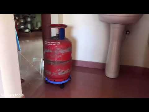 Gas Cylinder Trolley LPG Cylinder Stands Oil Tin Trolley Easily Movable Stand with