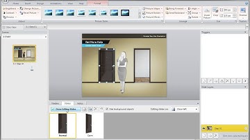 Storyline drag and drop navigation tutorial (2/6): Create the open and closed door effect
