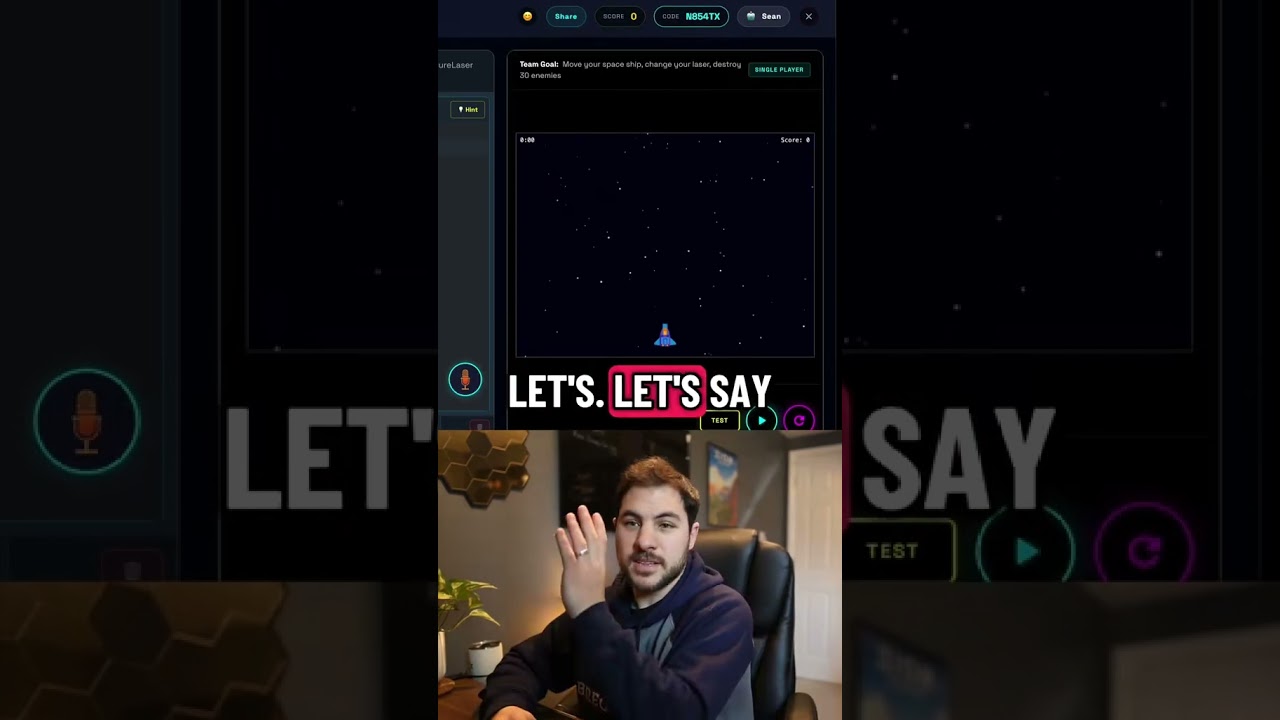Fat laser to fast laser #coding #codeadventure #gaming #code