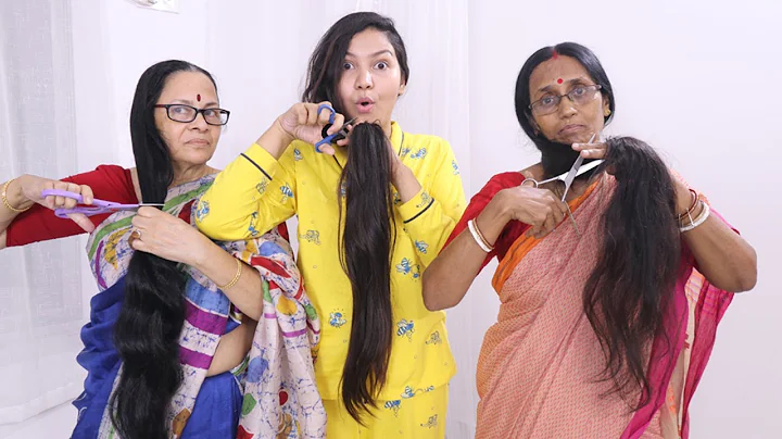 finally we are Donating our LONG hair to cancer pa...