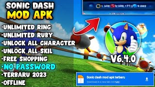 SONIC DASH MOD APK VERSI 6.4.0 TERBARU 2023 - UNLIMITED MONEY & NO PASSWORD screenshot 5