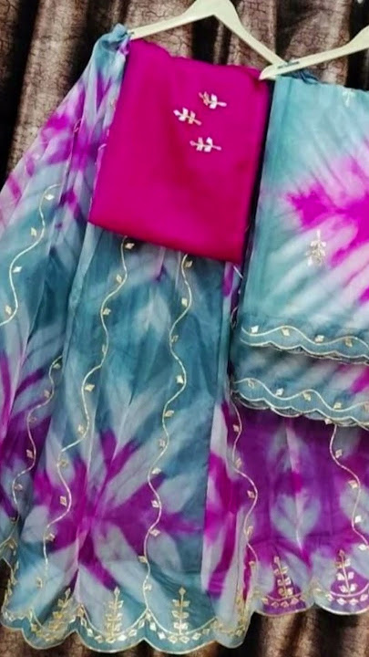 Colorful Organza Lehenga with Kacut Work - New Collection! 🌼💫 #shorts  #fashion