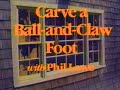Woodworking  carve a ball and claw foot  1984