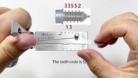 Tutorial of HU64 Lishi pick and decode and get a new key via 2m2tank CNC key cutting machine