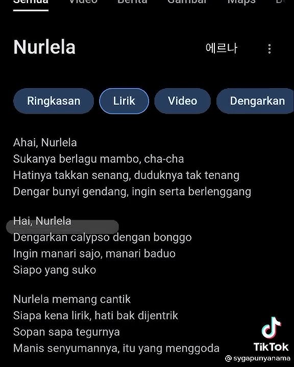 lagu nurlela ini lirik lagunya