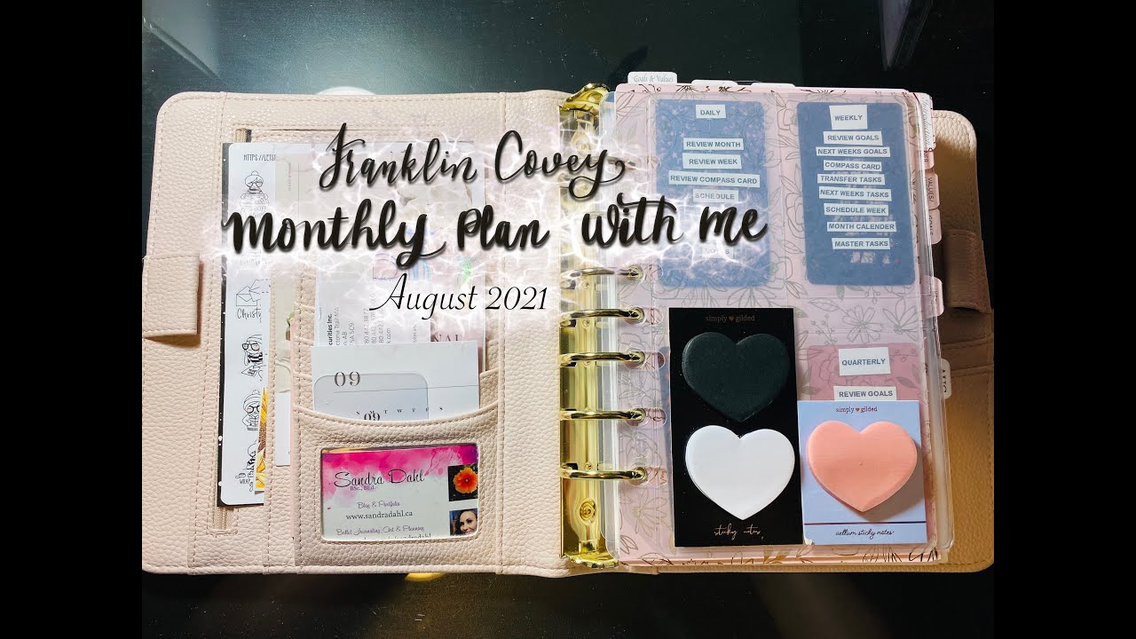 Franklin Covey Plan WIth Me for August 2021 || Monthly & Weekly Plans!