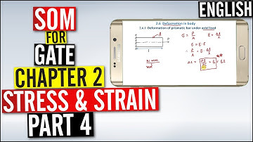 Chapter 2 | Stress and strain Part 4 | SOM | Atharva Gate Academy