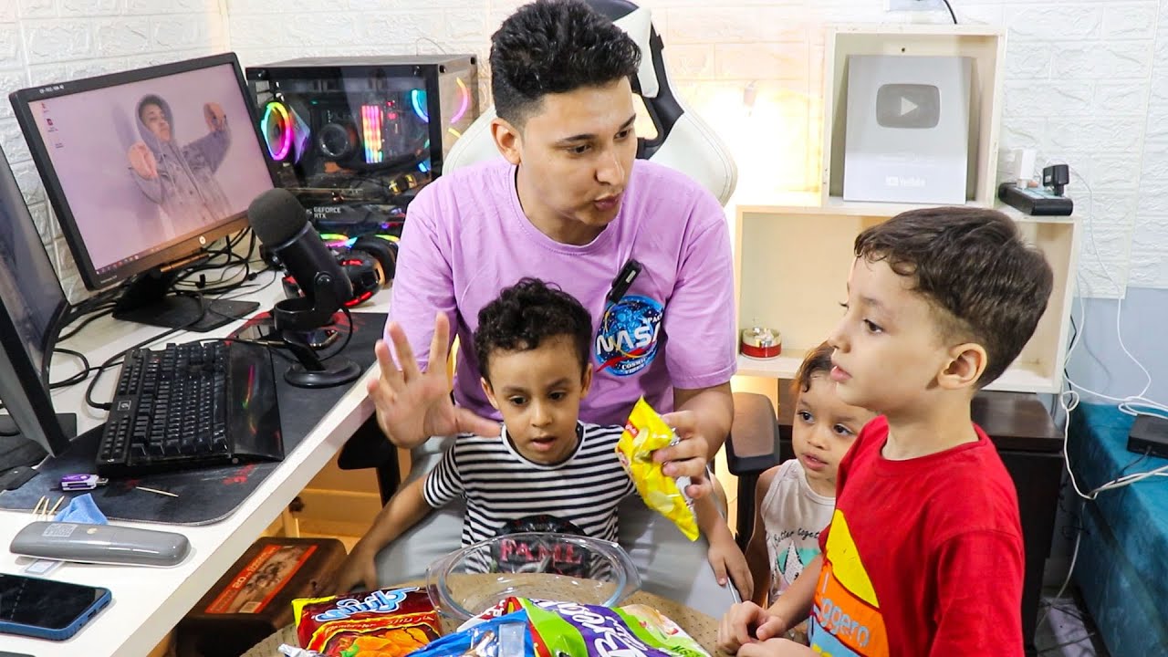 تحدى الشيبسى مع احمد وموكا وتوته !!