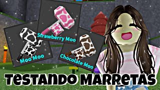 TESTANDO MARRETAS (Moo Moo, Strawberry Moo, Chocolate Moo)