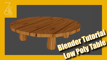 Blender Tutorial: Stylized Low Poly Table