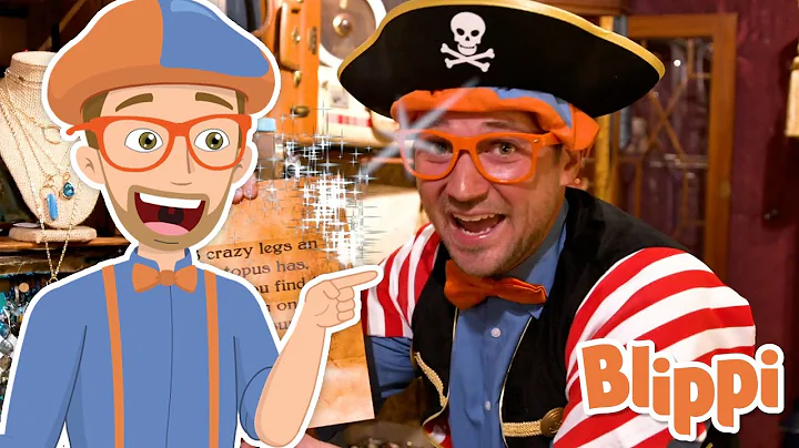 Blippi Pirate Jewelry Heist! | Learn Colors & Numbers for Kids | Educational Videos for Toddlers