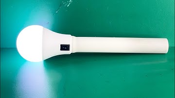 How to make a handy lamp using an old LED bulb / Rechargeable Torch