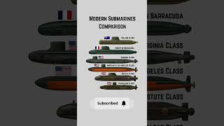 Modern Submarine Comparison ⚓ | Silent Giants of Naval Warfare