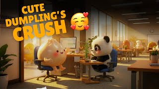 Chubby Corporate Dumpling Meets Her Office Crush 💗🍥 | Cute Animation screenshot 5