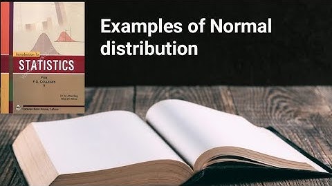 Examples of normal distribution ch 14 lec 3