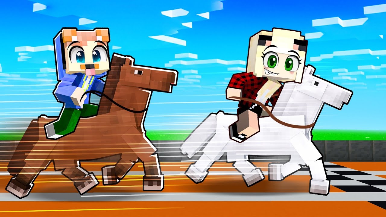 WIR BESUCHEN die MINECRAFT PFERDE SCHULE!