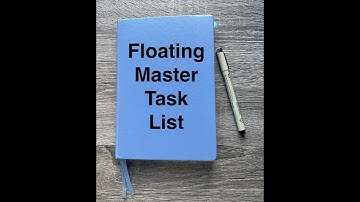 Bullet Journal Technique - Floating Master Task List