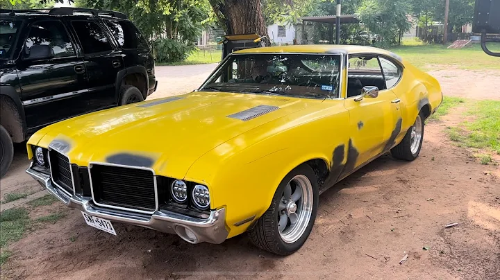 1971 Cutlass update and short Drive! #cutlass #oldsmobile #muscle #yellow #fun #classic #classiccars