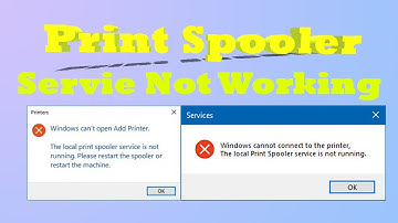 Print Spooler Service Is Not Running || Windows 10