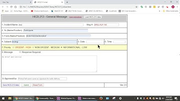 4. How to send an HICS 213 form using Winlink Express software