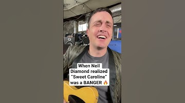 Thumbnail of When Neil Diamond realized “Sweet Caroline” was a BANGER 🔥#classicrock #music #neildiamond #funny